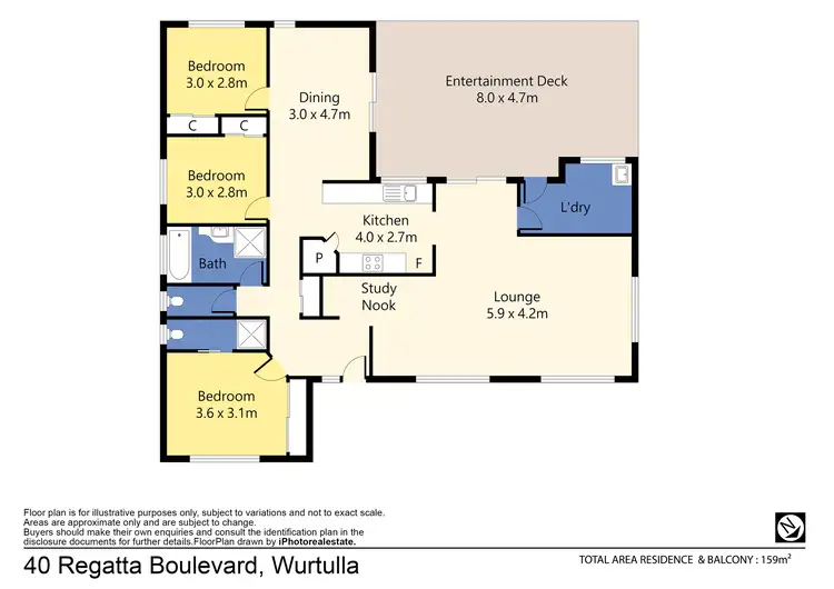 Floorplan of Homely house listing, 40 Regatta Boulevard, Wurtulla QLD 4575