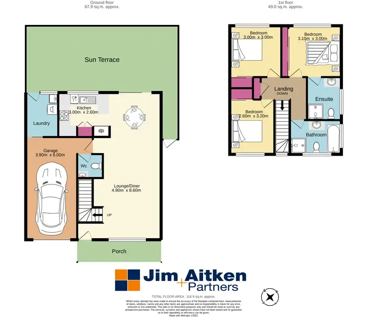 Floorplan of Homely townhouse listing, Address available on request