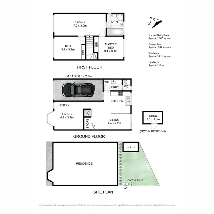 Floorplan of Homely townhouse listing, 5/102A Country Club Drive, Safety Beach VIC 3936