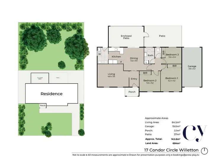 Floorplan of Homely house listing, 17 Condor Circle, Willetton WA 6155