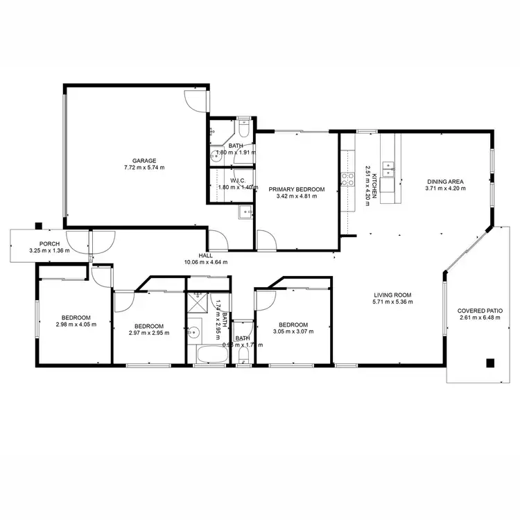 Floorplan of Homely house listing, 9 Fixter Avenue, Kalkie QLD 4670