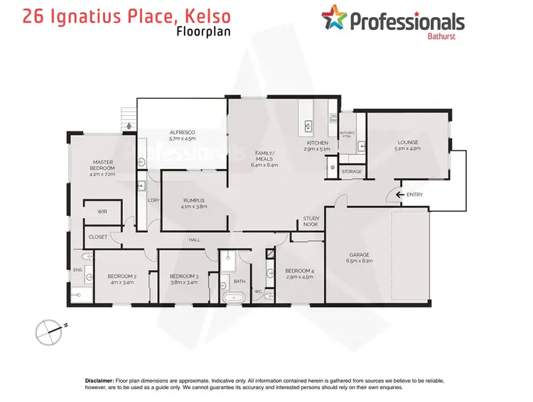 Floorplan of Homely house listing, 26 Ignatius Place, Kelso NSW 2795