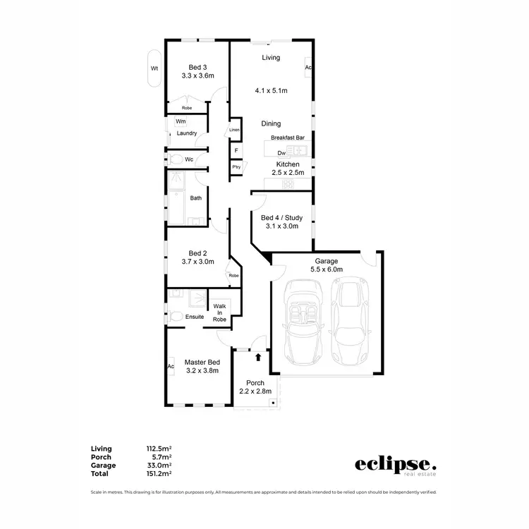 Floorplan of Homely house listing, 3 Lomandra Crescent, Hillbank SA 5112
