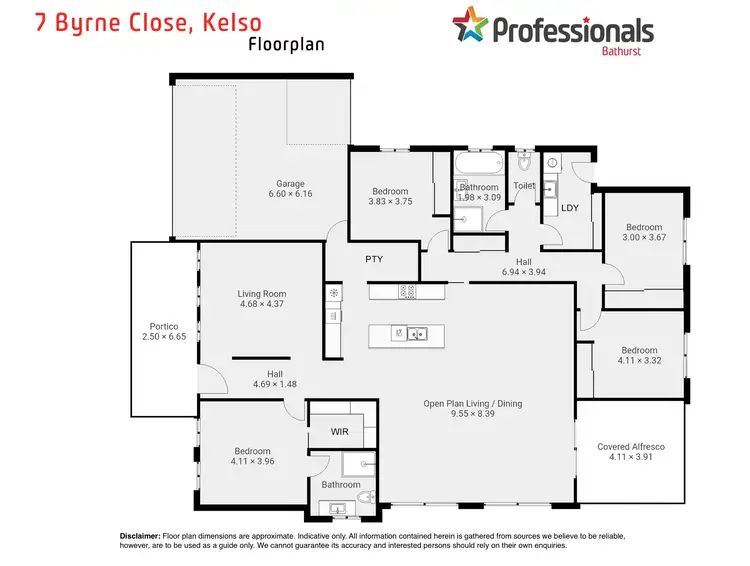 Floorplan of Homely house listing, 7 Byrne Close, Kelso NSW 2795