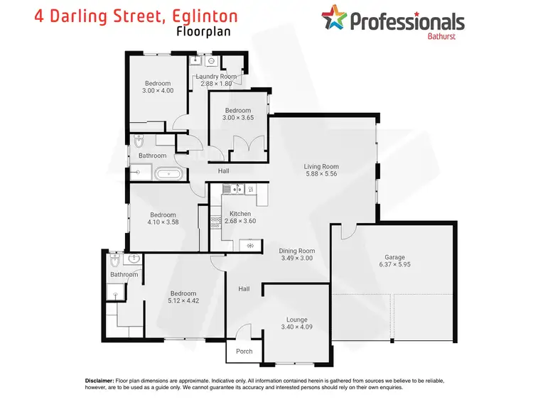 Floorplan of Homely house listing, 4 Darling Street, Eglinton NSW 2795