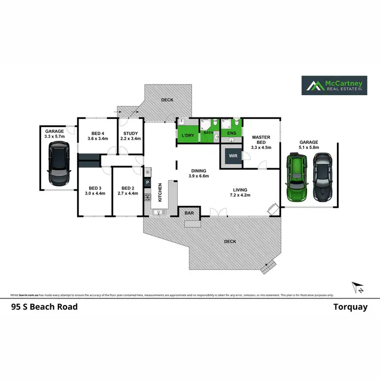 Floorplan of Homely house listing, 95 South Beach Road, Torquay VIC 3228