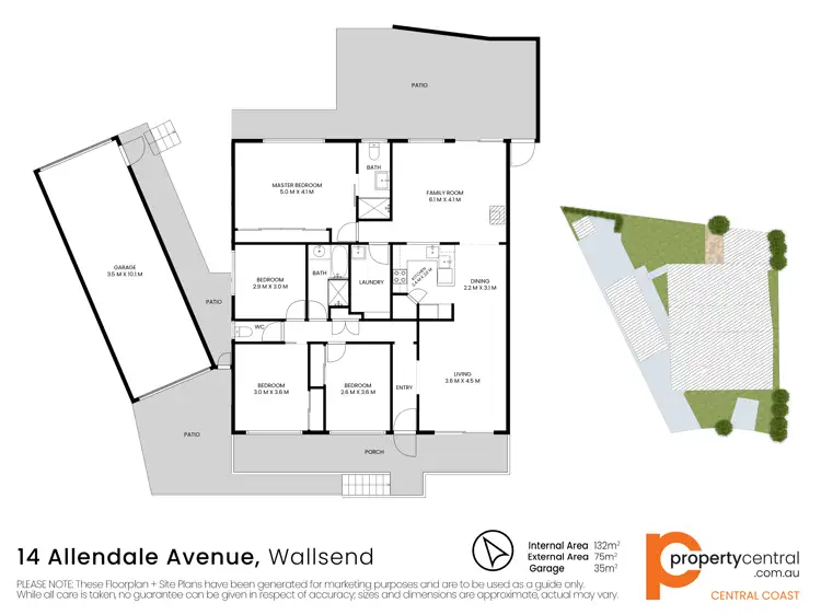 Floorplan of Homely house listing, 14 Allendale Avenue, Wallsend NSW 2287
