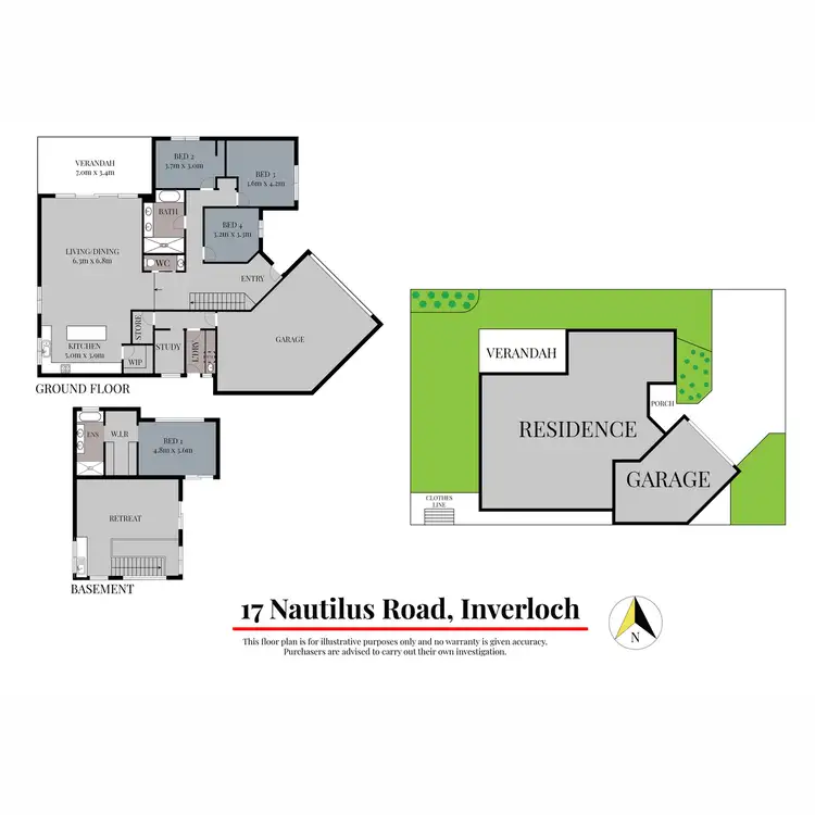 Floorplan of Homely house listing, 17 Nautilus Road, Inverloch VIC 3996