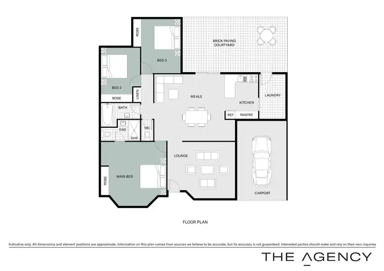 Floorplan of Homely villa listing, 3/88 Dane Street, East Victoria Park WA 6101