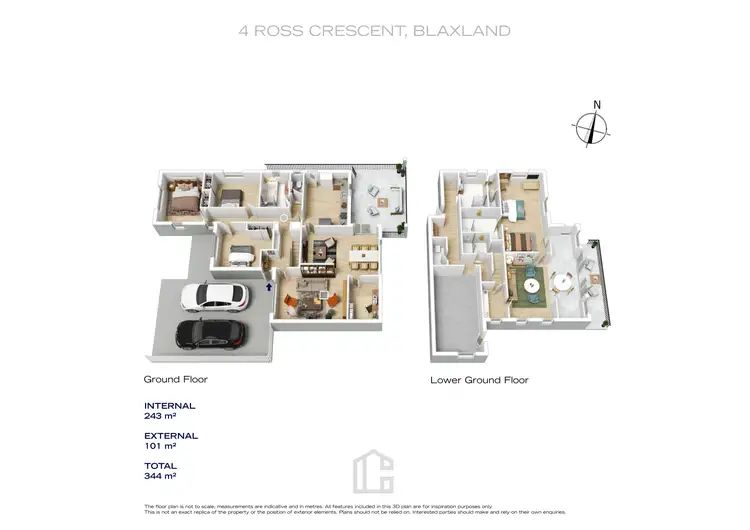 Floorplan of Homely house listing, 4 Ross Crescent, Blaxland NSW 2774