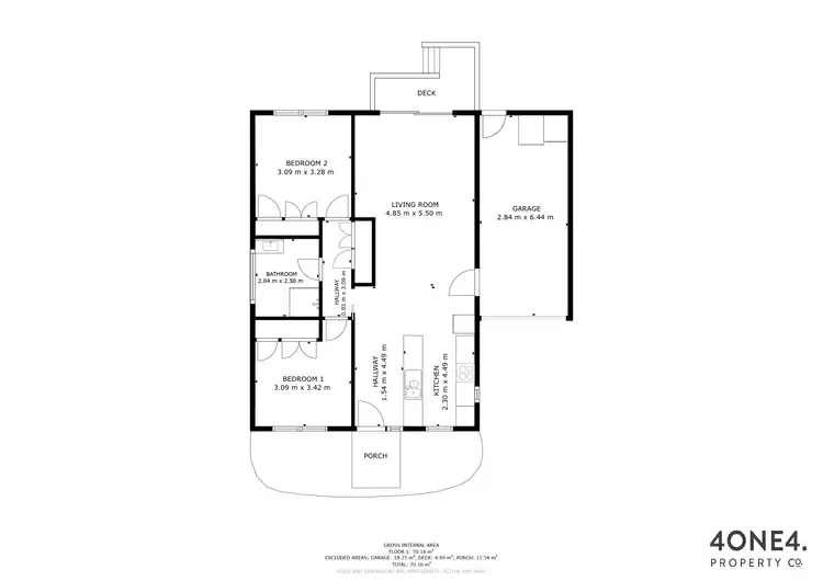 Floorplan of Homely unit listing, 3/106 Gunn Street, Bridgewater TAS 7030