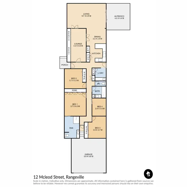 Floorplan of Homely house listing, 12 McLeod Street, Rangeville QLD 4350