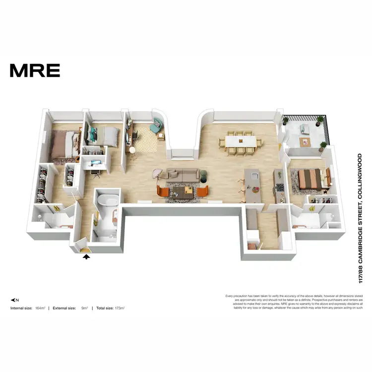 Floorplan of Homely apartment listing, 117/88 Cambridge Street, Collingwood VIC 3066