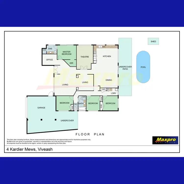Floorplan of Homely house listing, 4 Kardier Mews, Viveash WA 6056