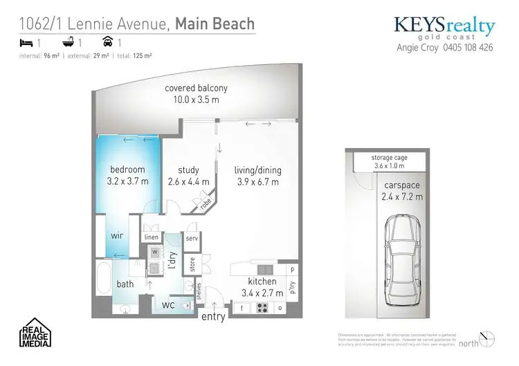 Floorplan of Homely apartment listing, 1062/1 Lennie Avenue, Main Beach QLD 4217