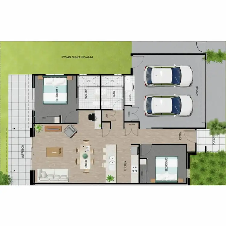 Floorplan of Homely unit listing, 21/1 Links Court, Urraween QLD 4655