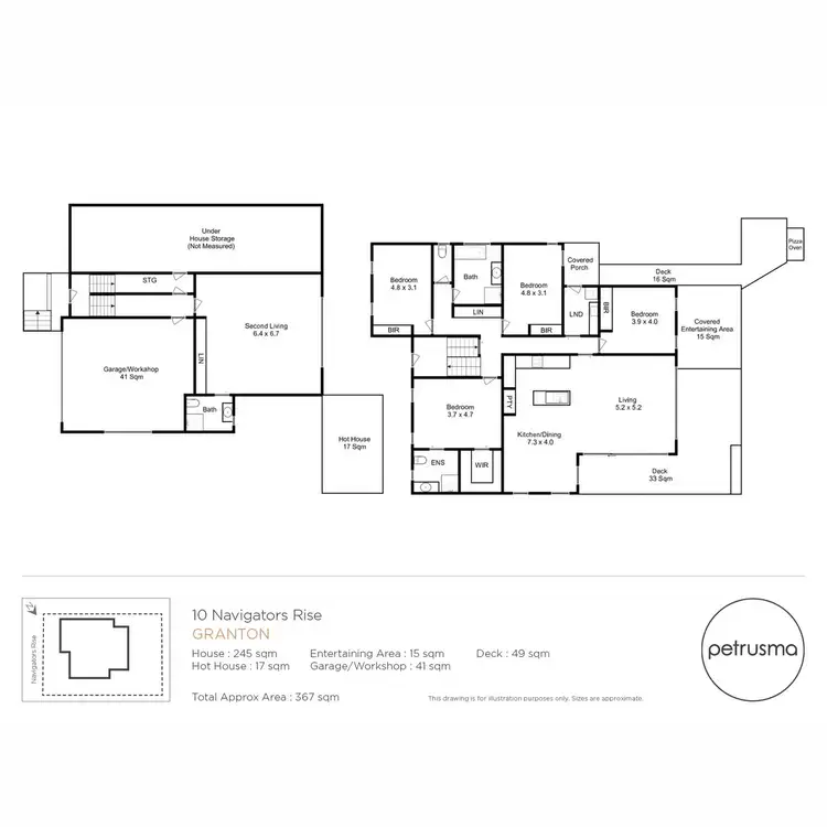 Floorplan of Homely house listing, 10 Navigators Rise, Granton TAS 7030
