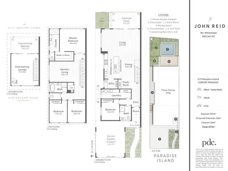 Floorplan of Homely semi-detached listing, 2/71 Paradise Island, Surfers Paradise QLD 4217