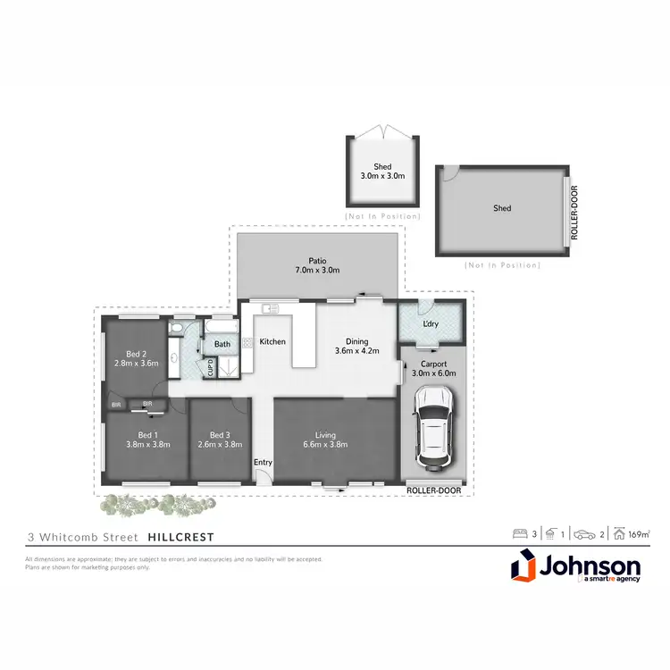 Floorplan of Homely house listing, 3 Whitcomb Street, Hillcrest QLD 4118