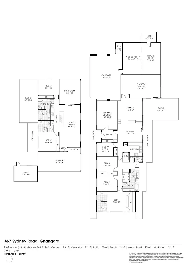 Floorplan of Homely house listing, 467 Sydney Road, Gnangara WA 6077