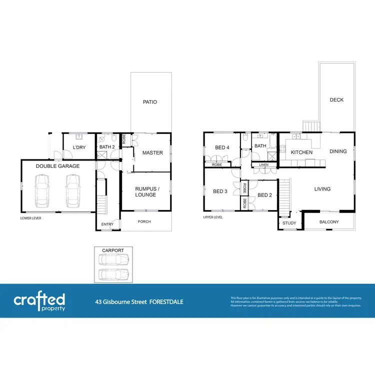 Floorplan of Homely rural property listing, 43 Gisbourne Street, Forestdale QLD 4118
