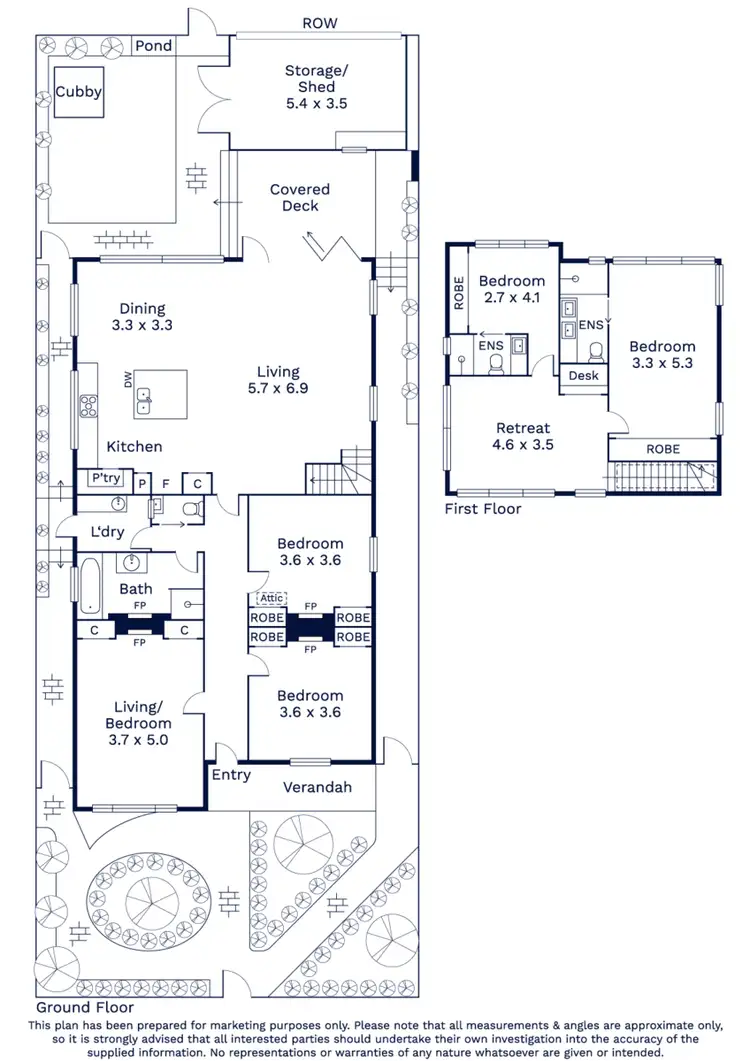 Floorplan of Homely house listing, 46 Gower Street, Kensington VIC 3031