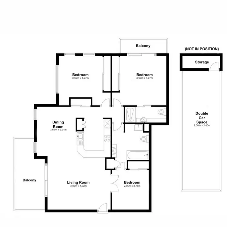 Floorplan of Homely unit listing, 72/280 Grand Avenue, Forest Lake QLD 4078