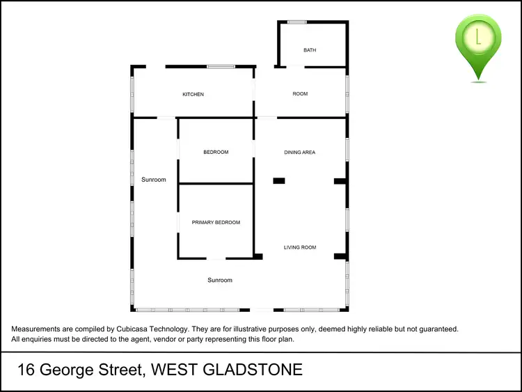 Floorplan of Homely house listing, 16 George Street, West Gladstone QLD 4680
