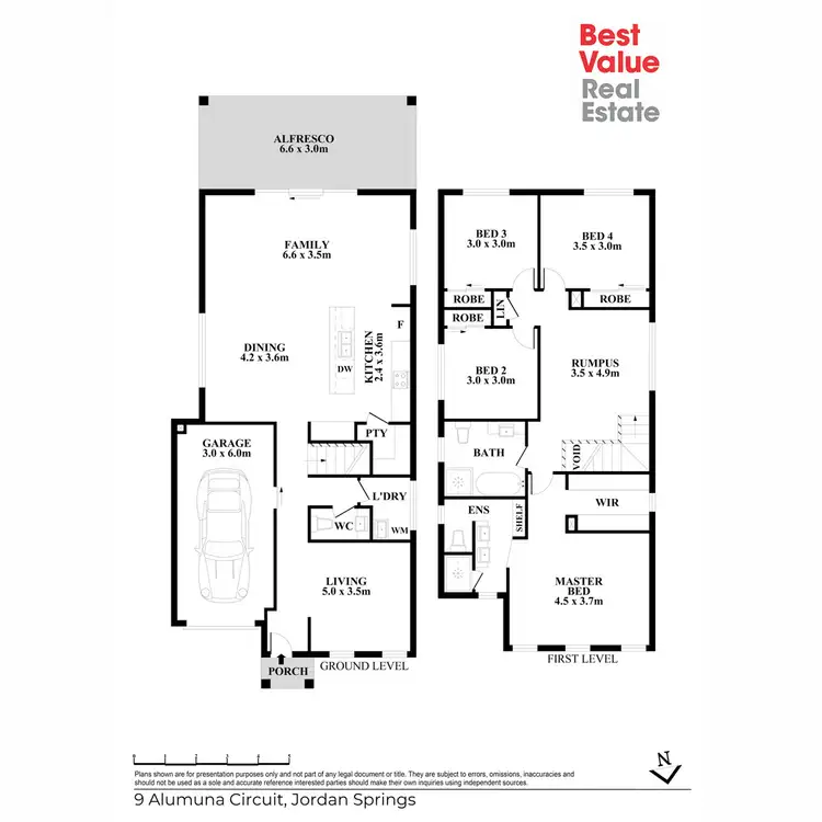 Floorplan of Homely house listing, 9 Alumuna Circuit, Jordan Springs NSW 2747