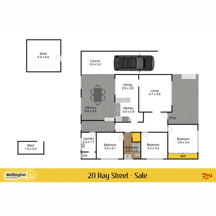 Floorplan of Homely house listing, 20 Ray Street, Sale VIC 3850