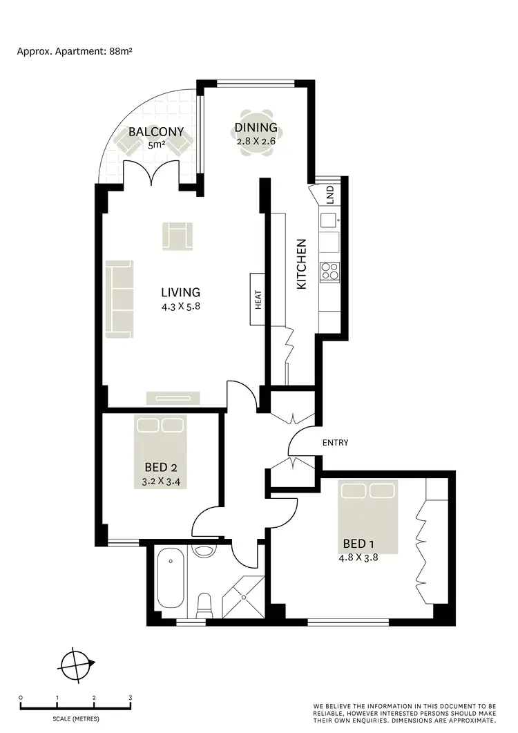 Floorplan of Homely apartment listing, 300/10-12 Macleay Street, Potts Point NSW 2011