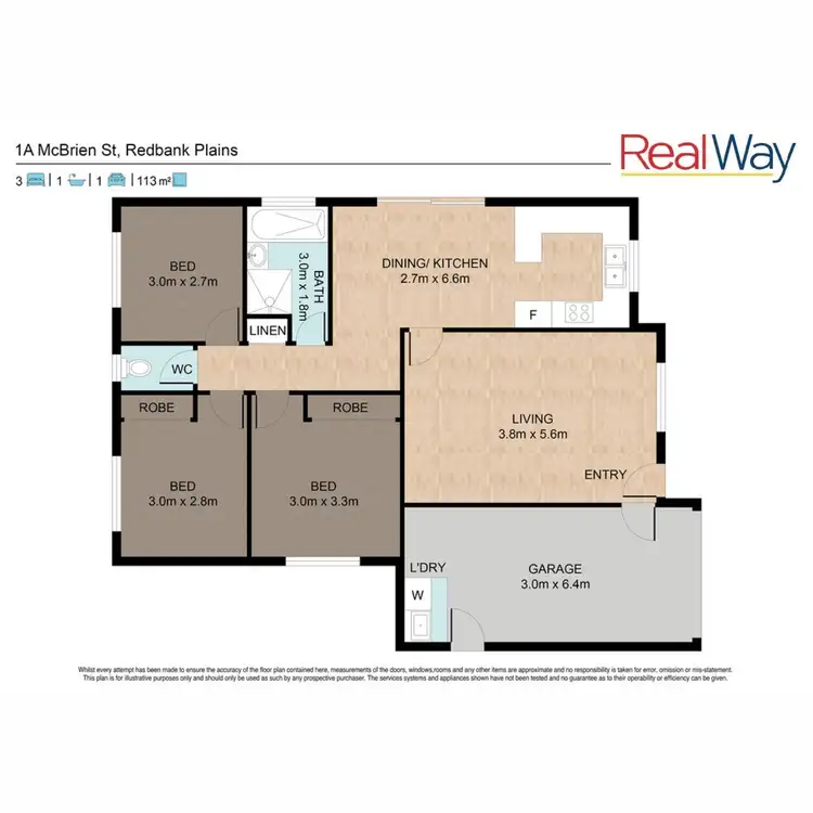 Floorplan of Homely house listing, 1A McBrien Court, Redbank Plains QLD 4301