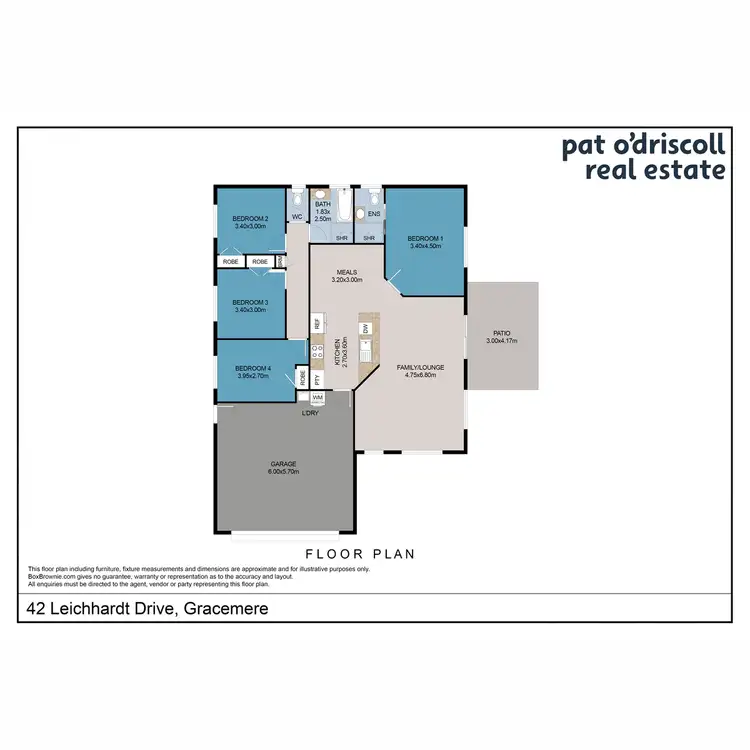 Floorplan of Homely house listing, 42 Leichhardt Drive, Gracemere QLD 4702