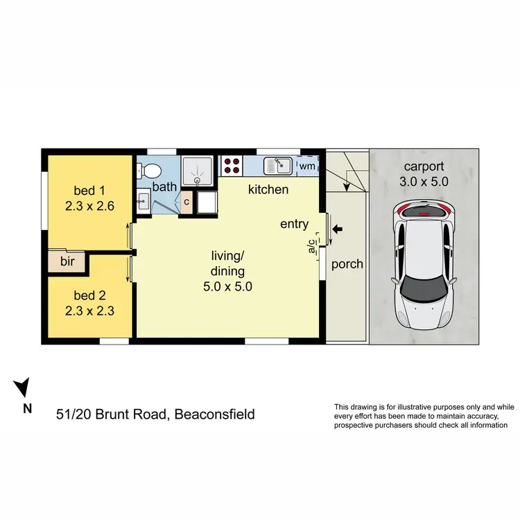 Floorplan of Homely unit listing, 51/20 Brunt Road, Beaconsfield VIC 3807