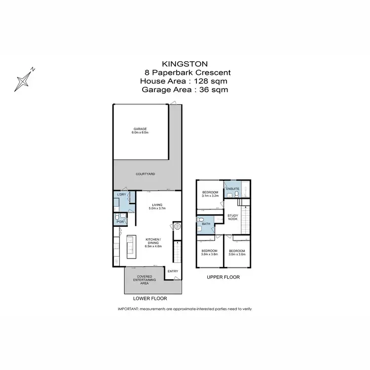 Floorplan of Homely townhouse listing, 8 Paperbark Crescent, Kingston TAS 7050