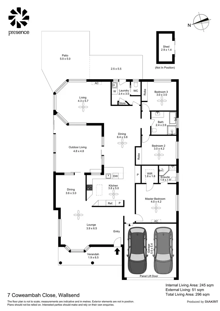 Floorplan of Homely house listing, 7 Coweambah Close, Wallsend NSW 2287