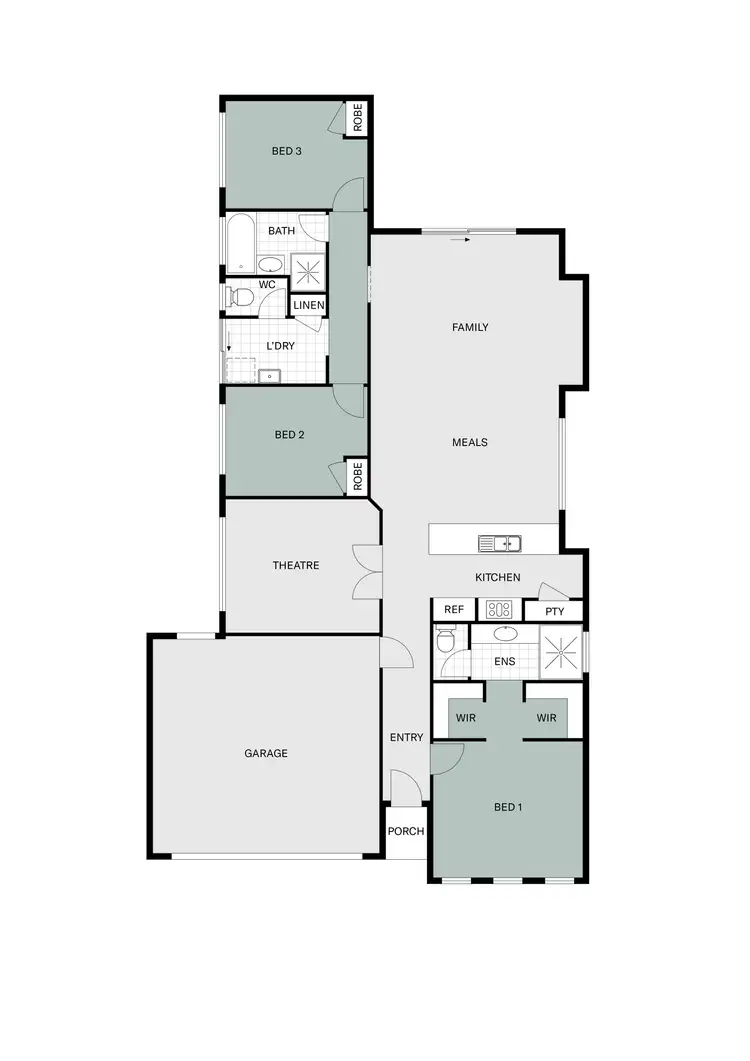 Floorplan of Homely house listing, 49 Warrilow Loop, Canning Vale WA 6155
