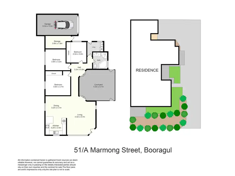 Floorplan of Homely house listing, 51A Marmong Street, Booragul NSW 2284