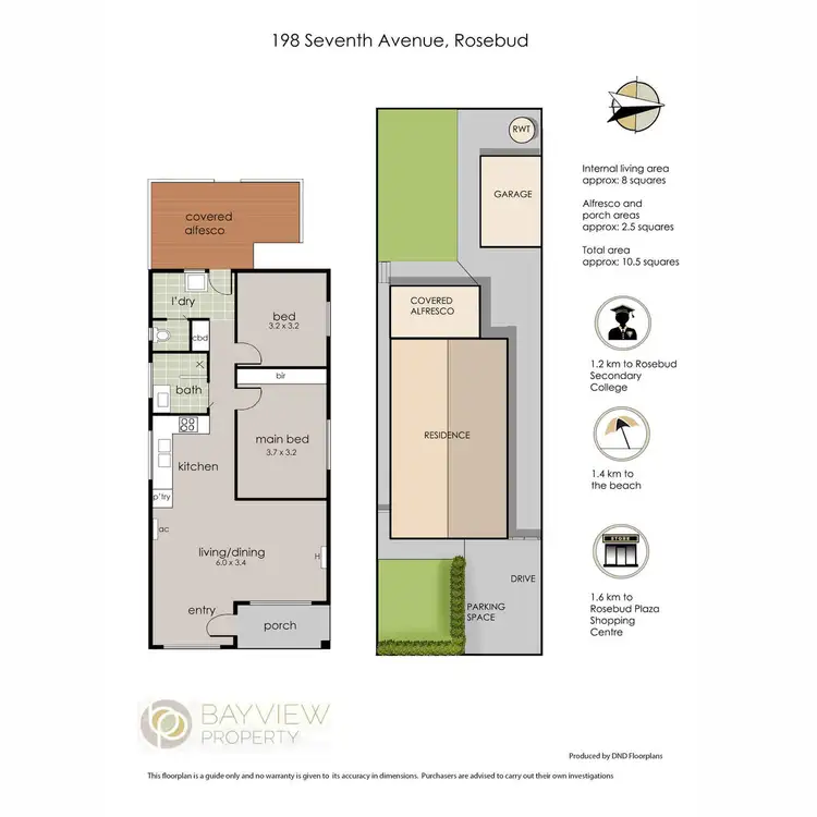 Floorplan of Homely house listing, 198 Seventh Avenue, Rosebud VIC 3939
