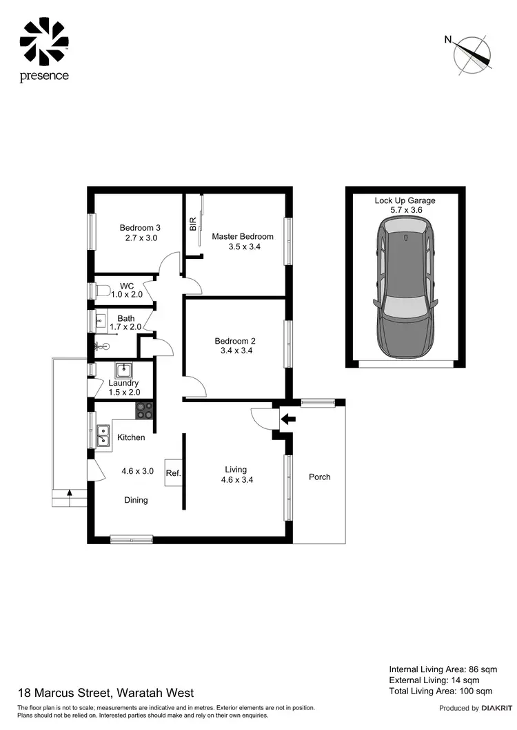 Floorplan of Homely house listing, 18 Marcus Street, Waratah West NSW 2298