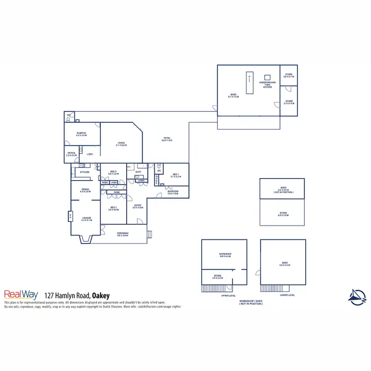 Floorplan of Homely house listing, 127 Hamlyn Road, Oakey QLD 4401
