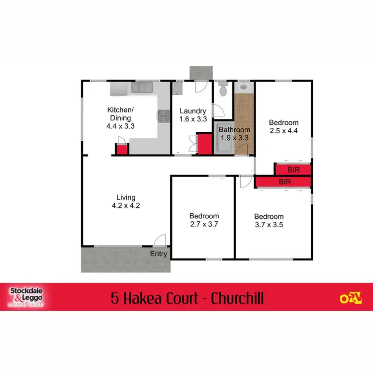 Floorplan of Homely house listing, 5 Hakea Court, Churchill VIC 3842