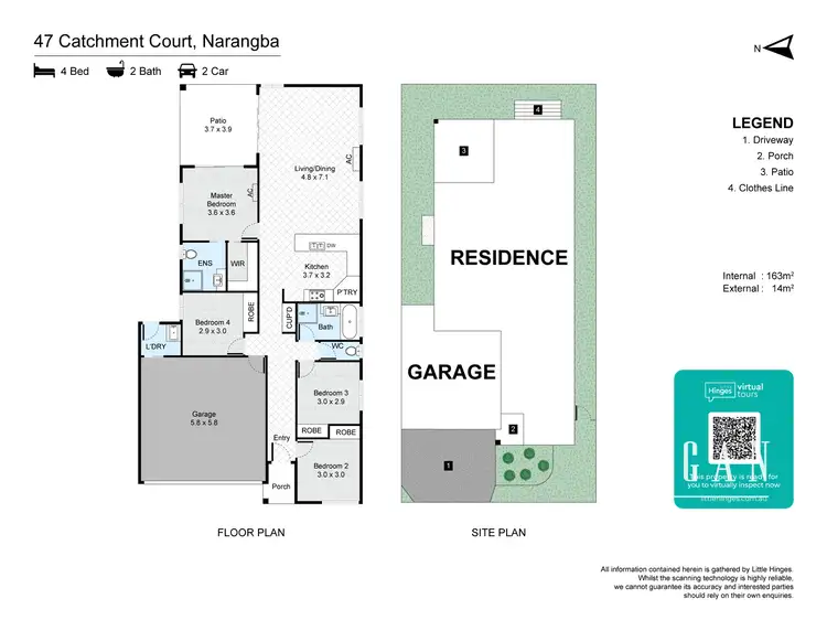 Floorplan of Homely house listing, 47 Catchment Court, Narangba QLD 4504