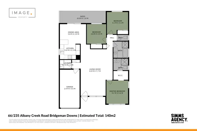 Floorplan of Homely villa listing, 66/235 Albany Creek Road, Bridgeman Downs QLD 4035