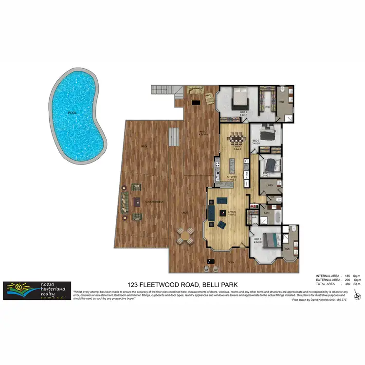Floorplan of Homely house listing, 123 Fleetwood Road, Belli Park QLD 4562