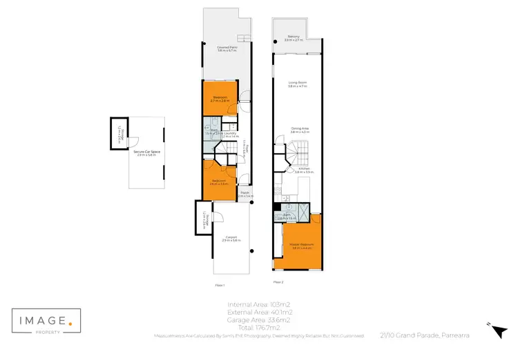 Floorplan of Homely apartment listing, 21/10 Grand Parade, Kawana Island QLD 4575