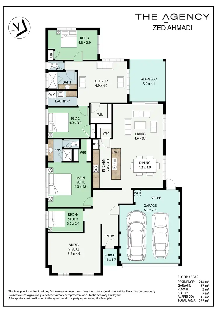 Floorplan of Homely house listing, 21 Seddon Parade, Alkimos WA 6038