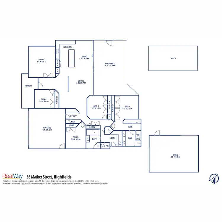 Floorplan of Homely house listing, 36 Mather Street, Highfields QLD 4352
