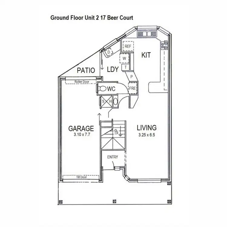 Floorplan of Homely townhouse listing, 2/17 Beer Court, Kearneys Spring QLD 4350