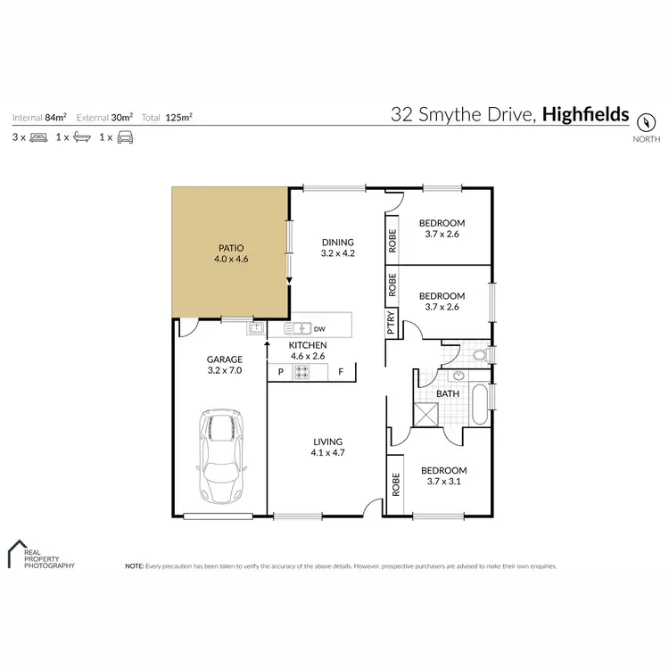 Floorplan of Homely house listing, 32 Smythe Drive, Highfields QLD 4352